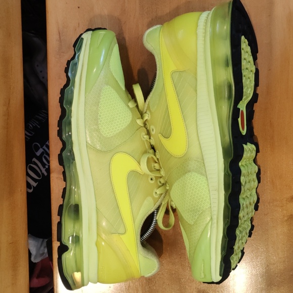 Rare Nike Air Max +2010 Volt 386368-700 Neon Green/Yellow Size 11 - Picture 7 of 16